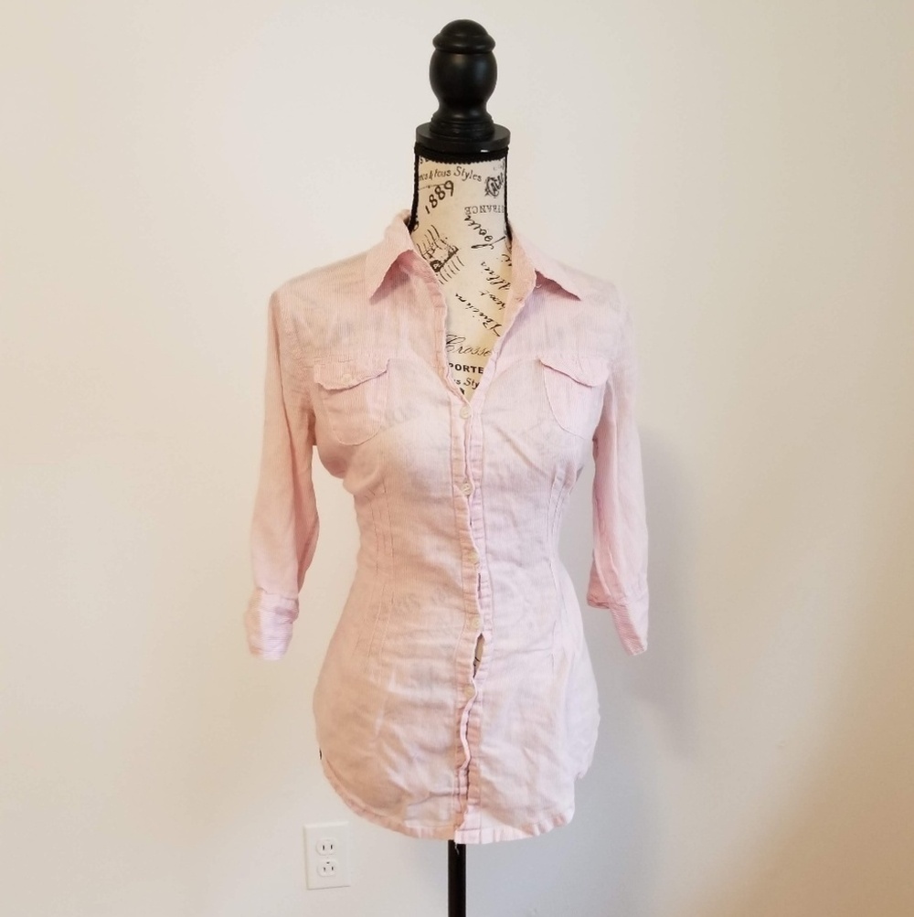 Cotton button down blouse